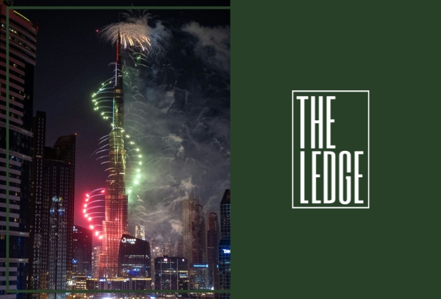 The Ledge Rooftop Bar With Burj Khalifa View