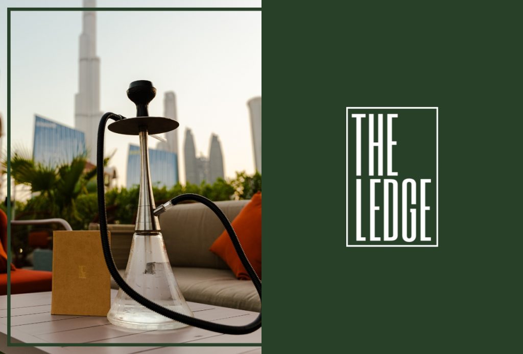 The Ledge rooftop in dubai with burj khalifa view